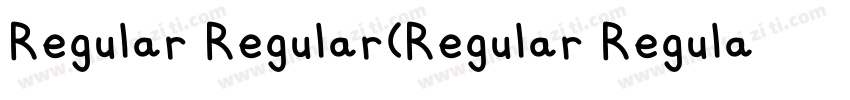 Regular Regular(Regular Regular)字体转换